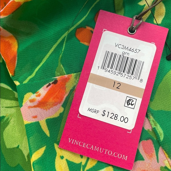 Vince Camuto Green Floral Dress - Picture 7 of 9